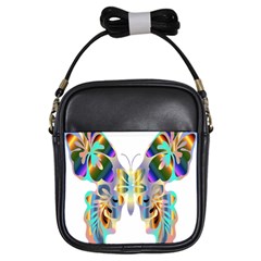 Abstract Animal Art Butterfly Girls Sling Bags by Amaryn4rt