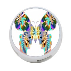 Abstract Animal Art Butterfly 4-port Usb Hub (two Sides)  by Amaryn4rt