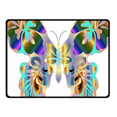 Abstract Animal Art Butterfly Fleece Blanket (small) by Amaryn4rt