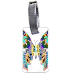 Abstract Animal Art Butterfly Luggage Tags (one Side)  by Amaryn4rt