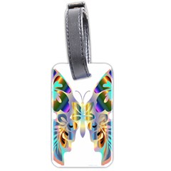 Abstract Animal Art Butterfly Luggage Tags (two Sides) by Amaryn4rt