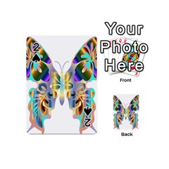 Abstract Animal Art Butterfly Playing Cards 54 (mini)  by Amaryn4rt