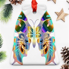 Abstract Animal Art Butterfly Bell Ornament (two Sides) by Amaryn4rt