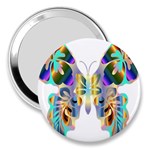 Abstract Animal Art Butterfly 3  Handbag Mirrors Front