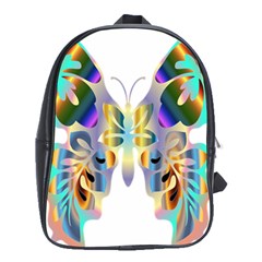 Abstract Animal Art Butterfly School Bags (xl)  by Amaryn4rt