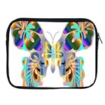 Abstract Animal Art Butterfly Apple iPad 2/3/4 Zipper Cases Front