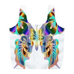 Abstract Animal Art Butterfly Full Print Recycle Bags (l)  by Amaryn4rt