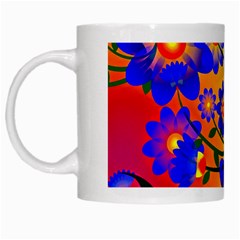 Abstract Background Backdrop Design White Mugs by Amaryn4rt