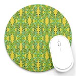 Ornate Modern Noveau Round Mousepads Front