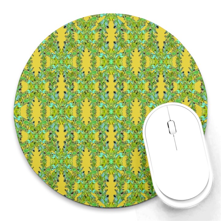 Ornate Modern Noveau Round Mousepads