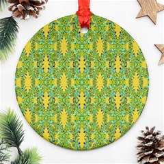 Ornate Modern Noveau Ornament (round) by dflcprints