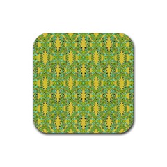 Ornate Modern Noveau Rubber Coaster (square)  by dflcprints