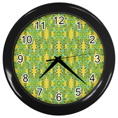 Ornate Modern Noveau Wall Clocks (black) by dflcprints