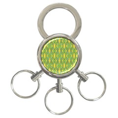 Ornate Modern Noveau 3-ring Key Chains by dflcprints