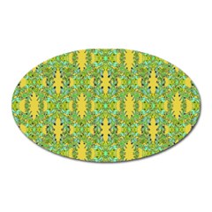 Ornate Modern Noveau Oval Magnet by dflcprints