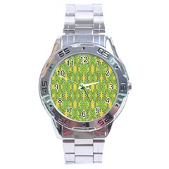 Ornate Modern Noveau Stainless Steel Analogue Watch by dflcprints