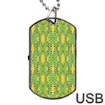 Ornate Modern Noveau Dog Tag USB Flash (One Side) Front