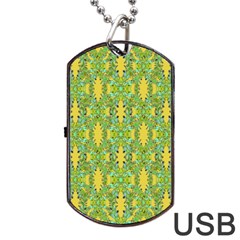 Ornate Modern Noveau Dog Tag Usb Flash (two Sides) by dflcprints