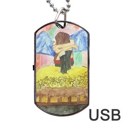 Lunacy Of Spirit Dog Tag Usb Flash (two Sides) by artsystorebytandeep