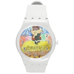 Lunacy Of Spirit Round Plastic Sport Watch (m) by artsystorebytandeep