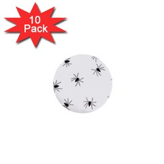 Animals Arachnophobia Seamless 1  Mini Buttons (10 Pack)  by Amaryn4rt