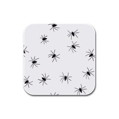 Animals Arachnophobia Seamless Rubber Square Coaster (4 Pack)  by Amaryn4rt