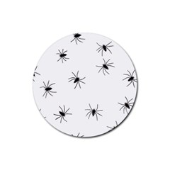 Animals Arachnophobia Seamless Rubber Coaster (round)  by Amaryn4rt