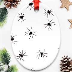 Animals Arachnophobia Seamless Oval Ornament (two Sides) by Amaryn4rt