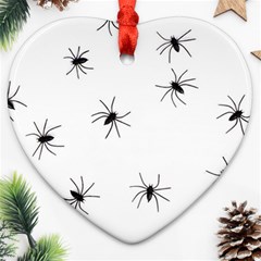 Animals Arachnophobia Seamless Heart Ornament (two Sides) by Amaryn4rt