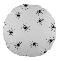 Animals Arachnophobia Seamless Large 18  Premium Flano Round Cushions by Amaryn4rt