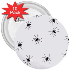 Animals Arachnophobia Seamless 3  Buttons (10 Pack)  by Amaryn4rt