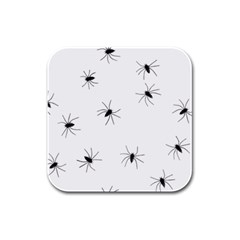 Animals Arachnophobia Seamless Rubber Square Coaster (4 Pack)  by Amaryn4rt