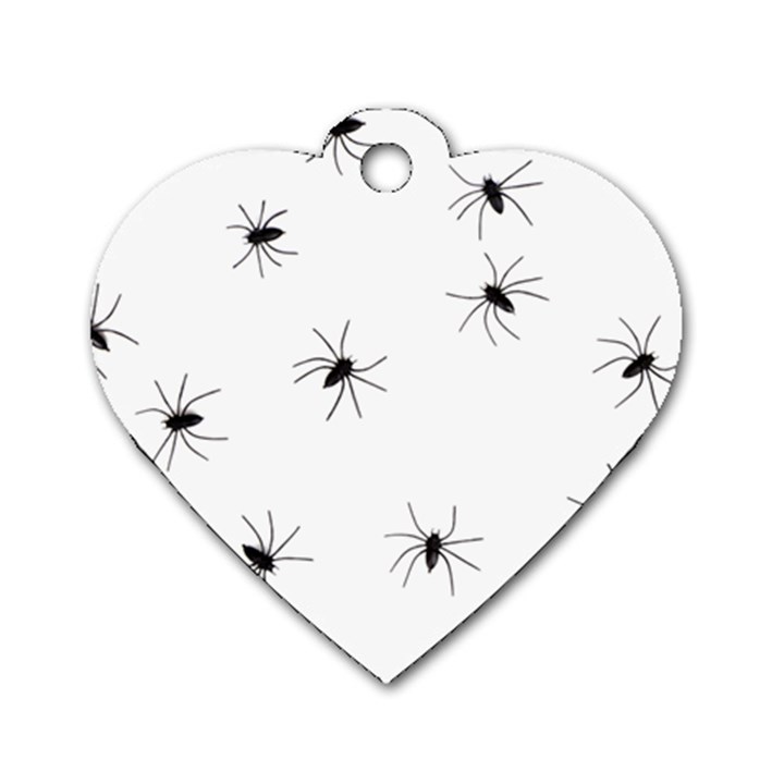 Animals Arachnophobia Seamless Dog Tag Heart (Two Sides)