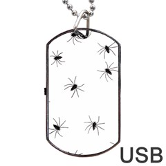 Animals Arachnophobia Seamless Dog Tag Usb Flash (two Sides) by Amaryn4rt