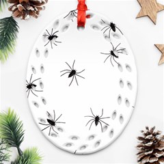 Animals Arachnophobia Seamless Oval Filigree Ornament (two Sides) by Amaryn4rt