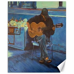 Man And His Guitar Canvas 16  X 20   by digitaldivadesigns