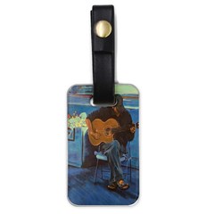 Man And His Guitar Luggage Tags (one Side)  by digitaldivadesigns