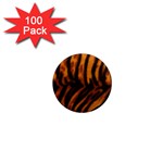 Animal Background Cat Cheetah Coat 1  Mini Magnets (100 pack)  Front