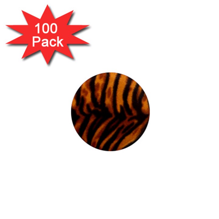 Animal Background Cat Cheetah Coat 1  Mini Magnets (100 pack) 