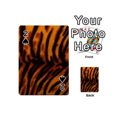 Animal Background Cat Cheetah Coat Playing Cards 54 (Mini) 