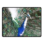 Animal Photography Peacock Bird Double Sided Fleece Blanket (Small)  45 x34  Blanket Front