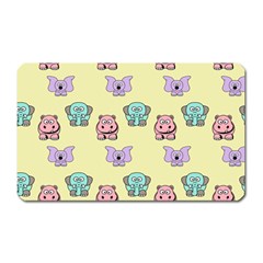 Animals Pastel Children Colorful Magnet (rectangular) by Amaryn4rt