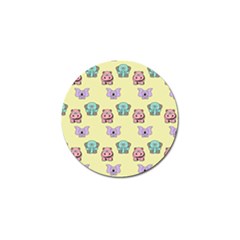 Animals Pastel Children Colorful Golf Ball Marker (4 Pack) by Amaryn4rt