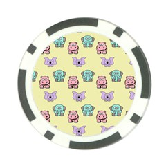 Animals Pastel Children Colorful Poker Chip Card Guard (10 Pack) by Amaryn4rt