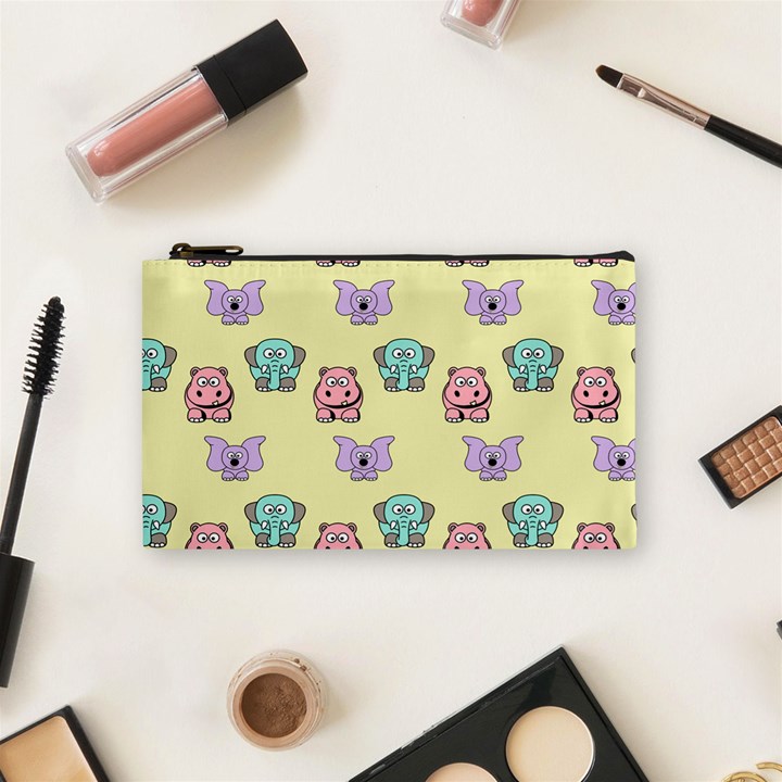 Animals Pastel Children Colorful Cosmetic Bag (Small) 