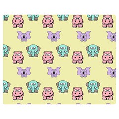 Animals Pastel Children Colorful Double Sided Flano Blanket (medium)  by Amaryn4rt