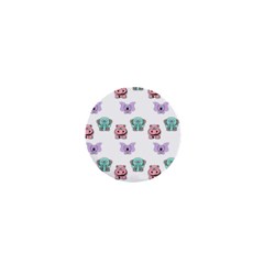 Animals Pastel Children Colorful 1  Mini Buttons