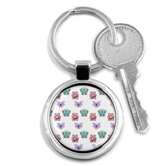 Animals Pastel Children Colorful Key Chains (Round) 