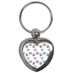 Animals Pastel Children Colorful Key Chains (Heart) 