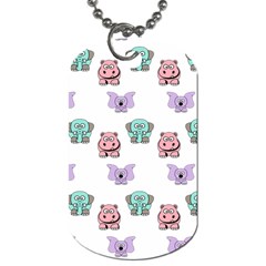 Animals Pastel Children Colorful Dog Tag (Two Sides)